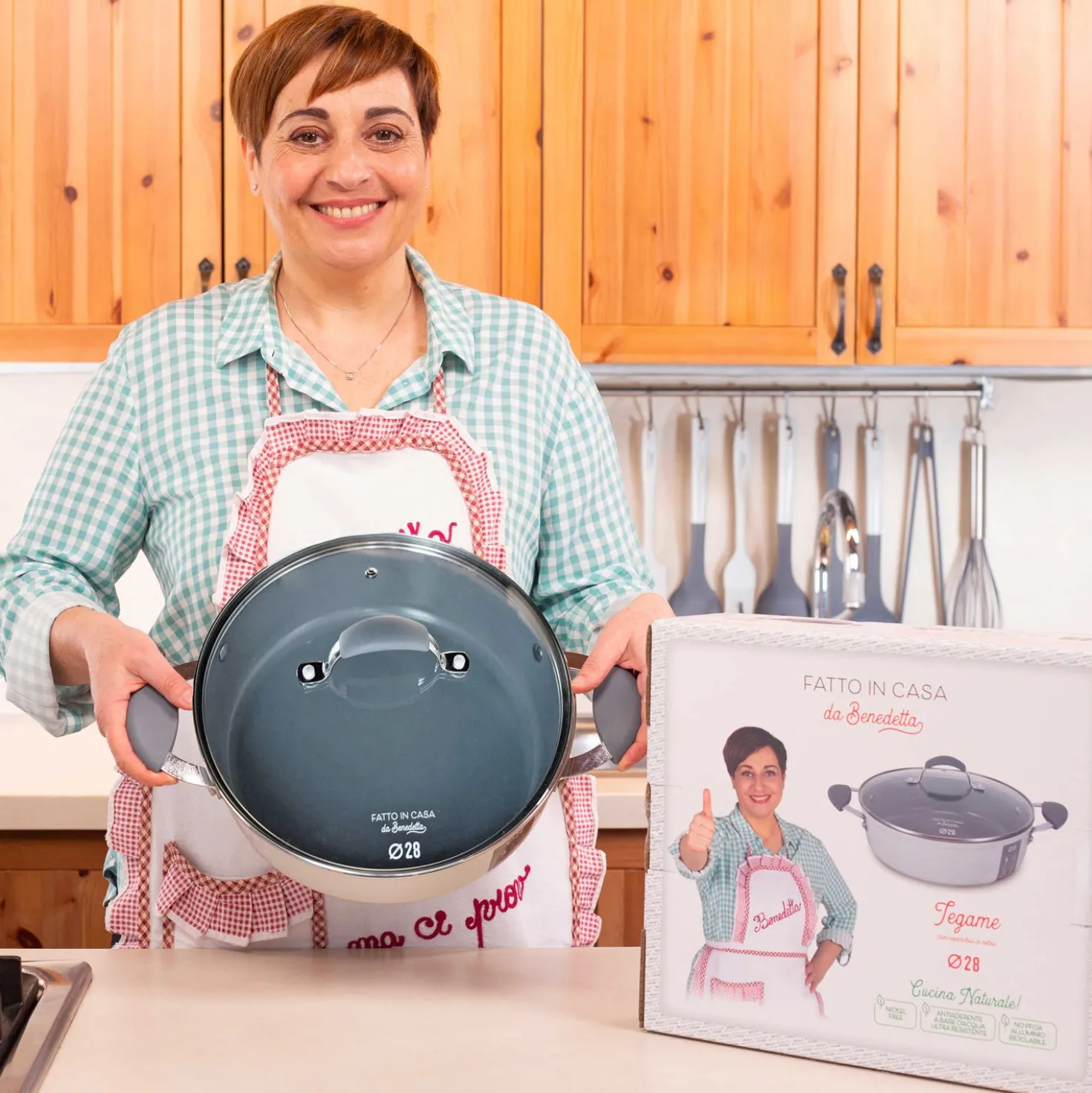 Tegame induzione 28 cm con coperchio Fatto in casa da Benedetta