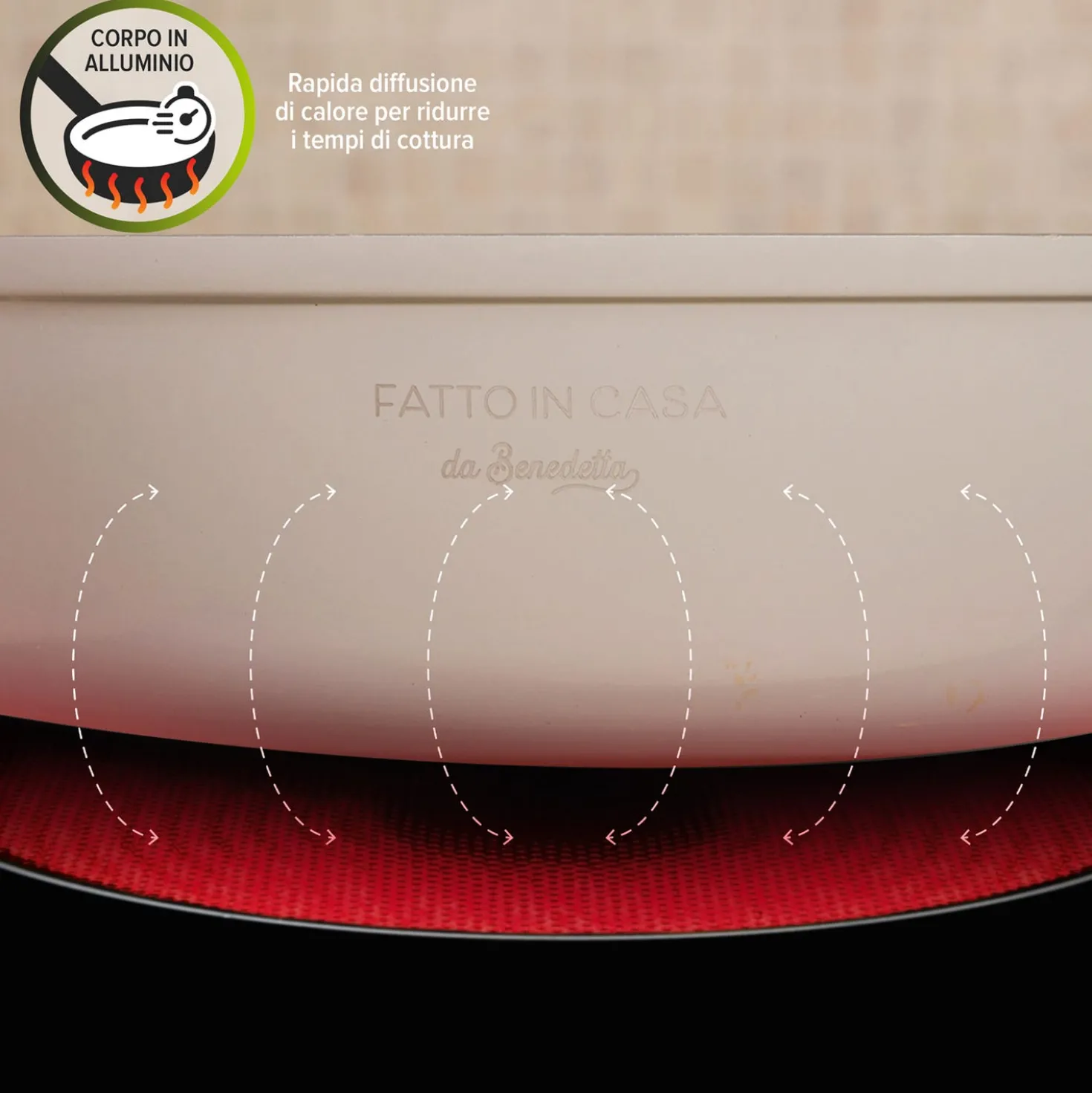 Tegame induzione 28 cm con coperchio Fatto in casa da Benedetta