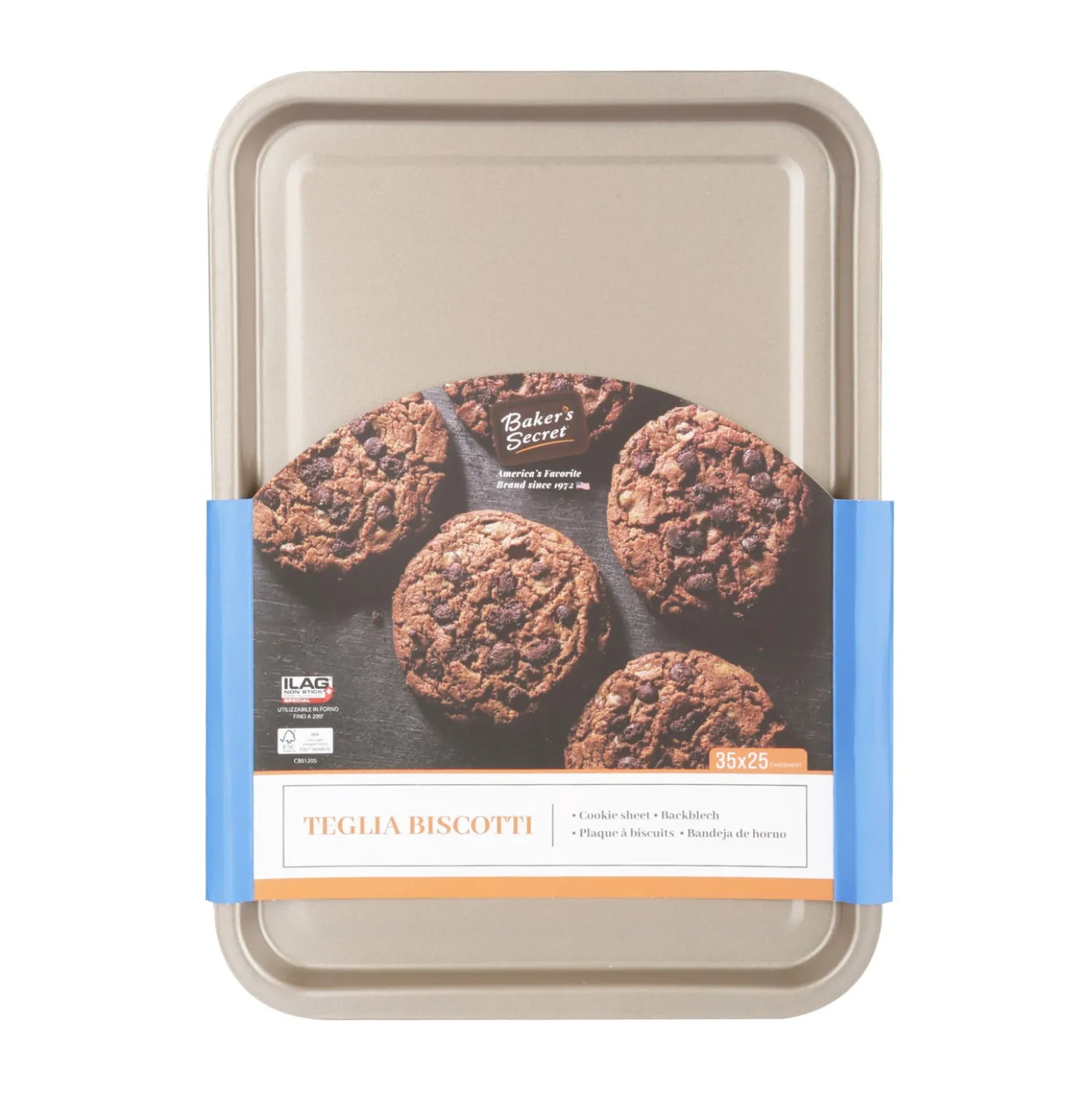Teglia biscotti 35x25 cm Baker’s Secret champagne
