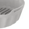 Teglia tonda 22,5 cm silicone per friggitrice ad aria grigia