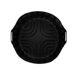 Teglia tonda 22,5 cm silicone per friggitrice ad aria nera