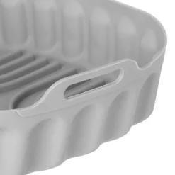 Teglia 22x22 cm silicone per friggitrice ad aria grigia