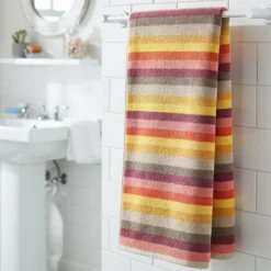 Telo doccia a righe 70x140 cm Warm
