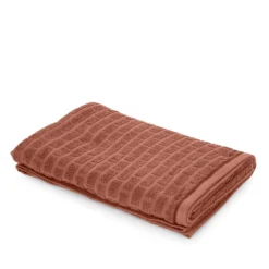 Telo doccia cotone Pop Corn Brick malva scuro