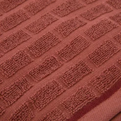 Telo doccia cotone Pop Corn Brick malva scuro