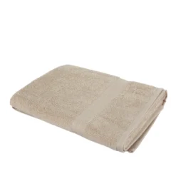 Telo doccia cotone tortora 90x140 cm Basik