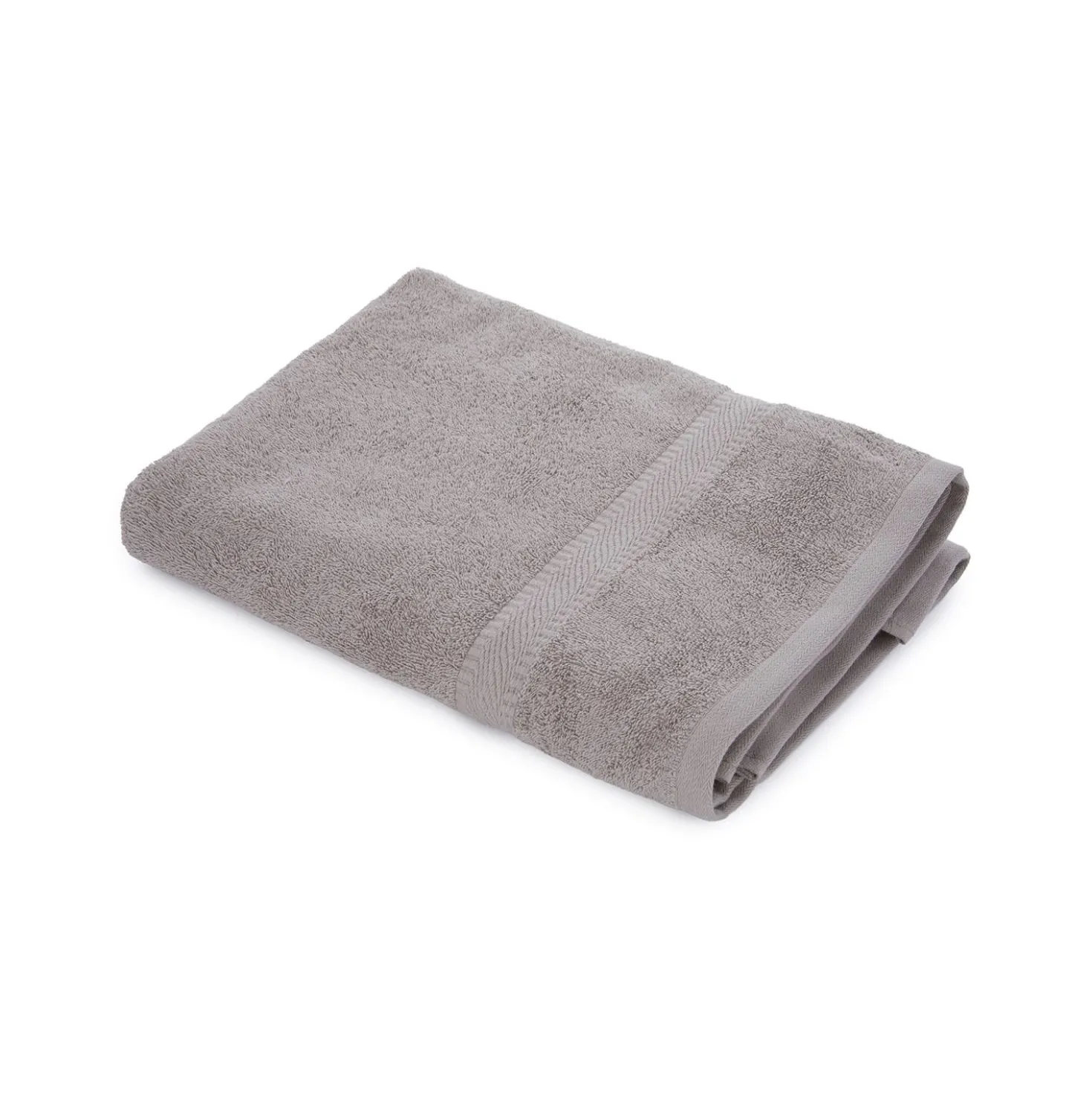 Telo doccia 90x140 cm cotone Basik grigio