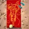 Telo mare 90x165 cm cocktail rosso