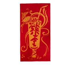 Telo mare 90x165 cm cocktail rosso