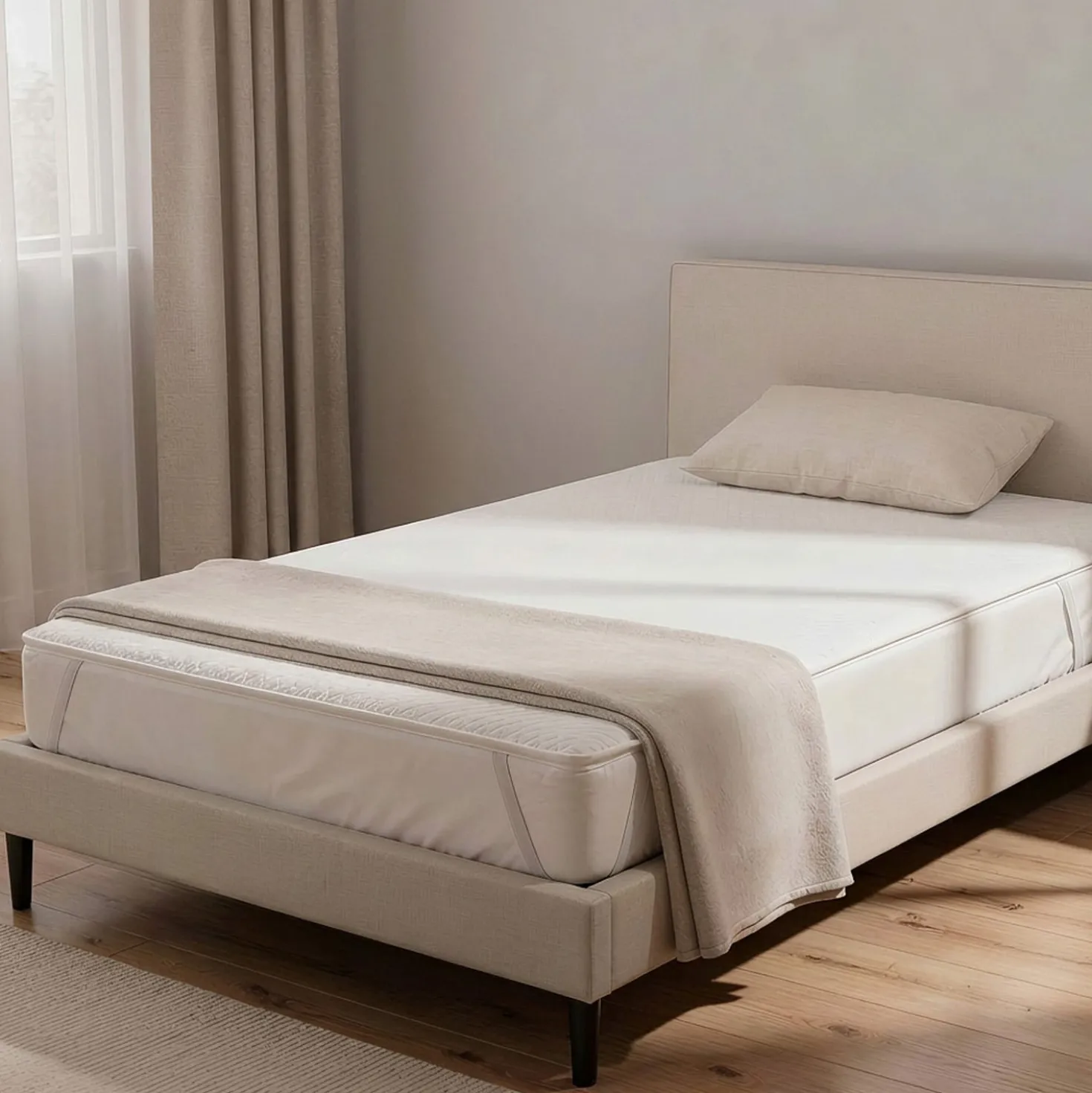 Topper in memory 4 cm per materasso singolo