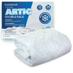Topper matrimoniale fibra Artic effetto rinfrescante