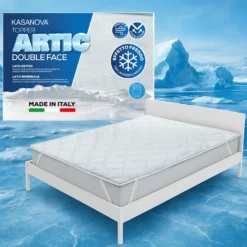 Topper matrimoniale fibra Artic effetto rinfrescante