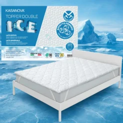 Topper matrimoniale fibra Ice effetto rinfrescante