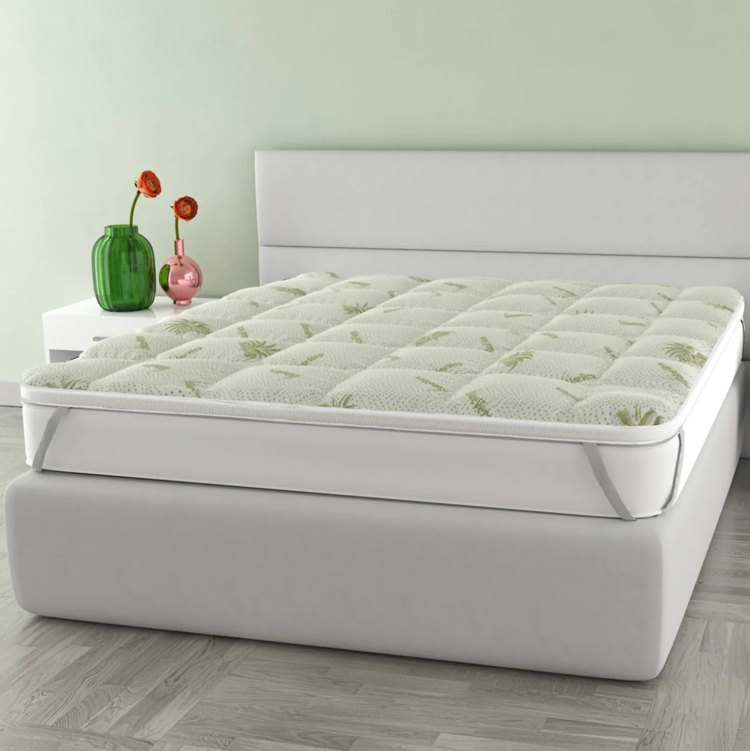 Topper matrimoniale trattamento Aloe 160x195 cm Wellness Datex