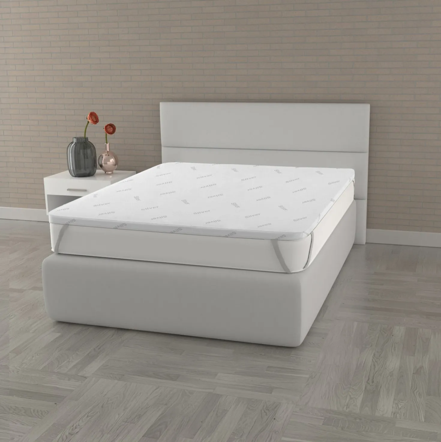 Topper memory 1 piazza e mezza Silver Datex