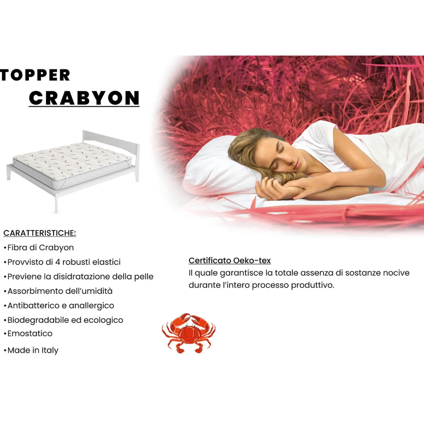 Topper 1 piazza e mezza Crabyon Datex