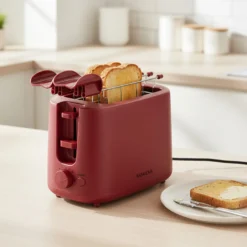 Tostapane 2 fette 7 livelli di tostatura 750 W rosso