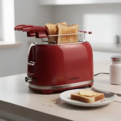 Tostapane 2 fette 7 livelli di tostatura 850 W rosso