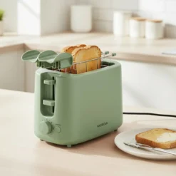 Tostapane 2 fette 7 livelli di tostatura 750 W verde