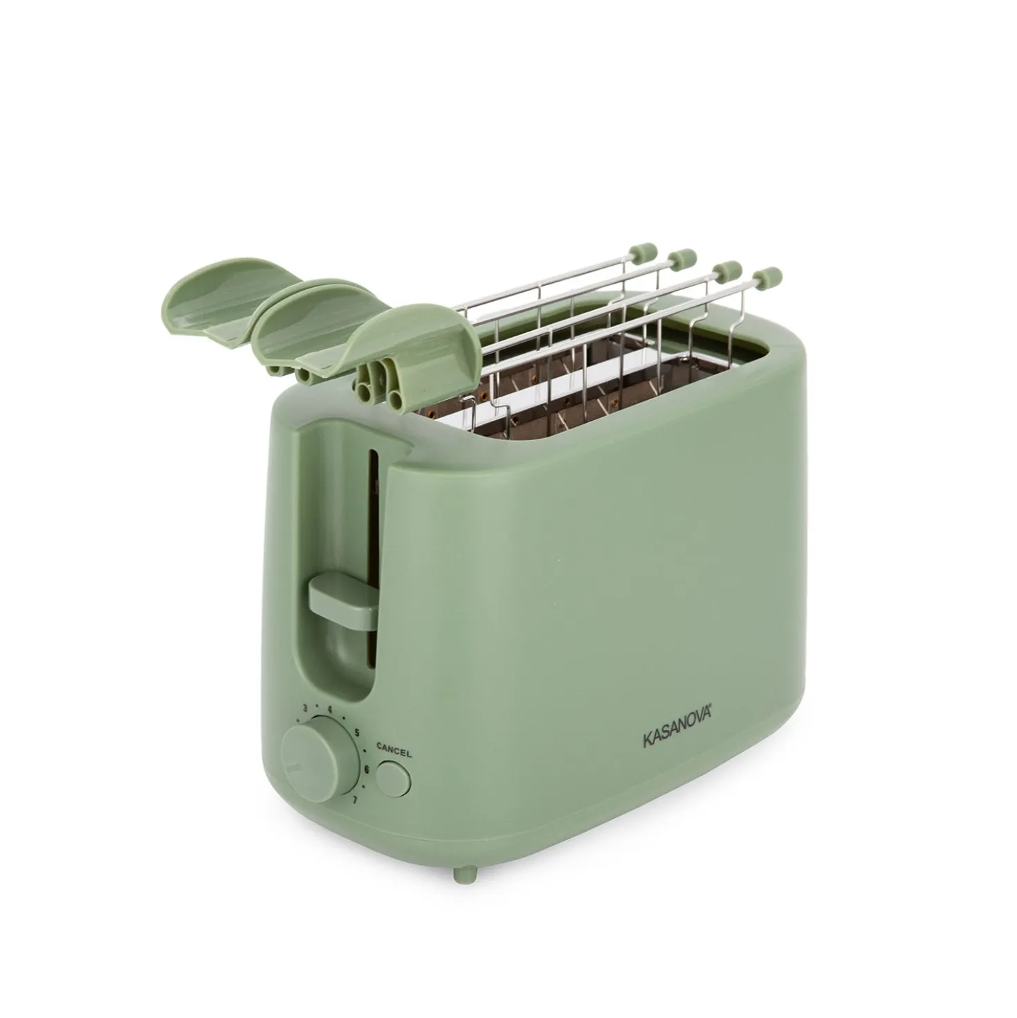 Tostapane 2 fette 7 livelli di tostatura 750 W verde