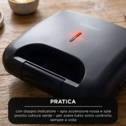 Tostiera elettrica 750 W nera