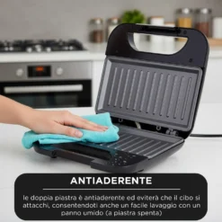 Tostiera elettrica 750 W nera