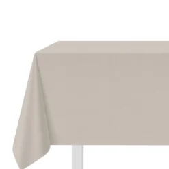 Tovaglia antimacchia 140x320 cm tinto filo grigio melange