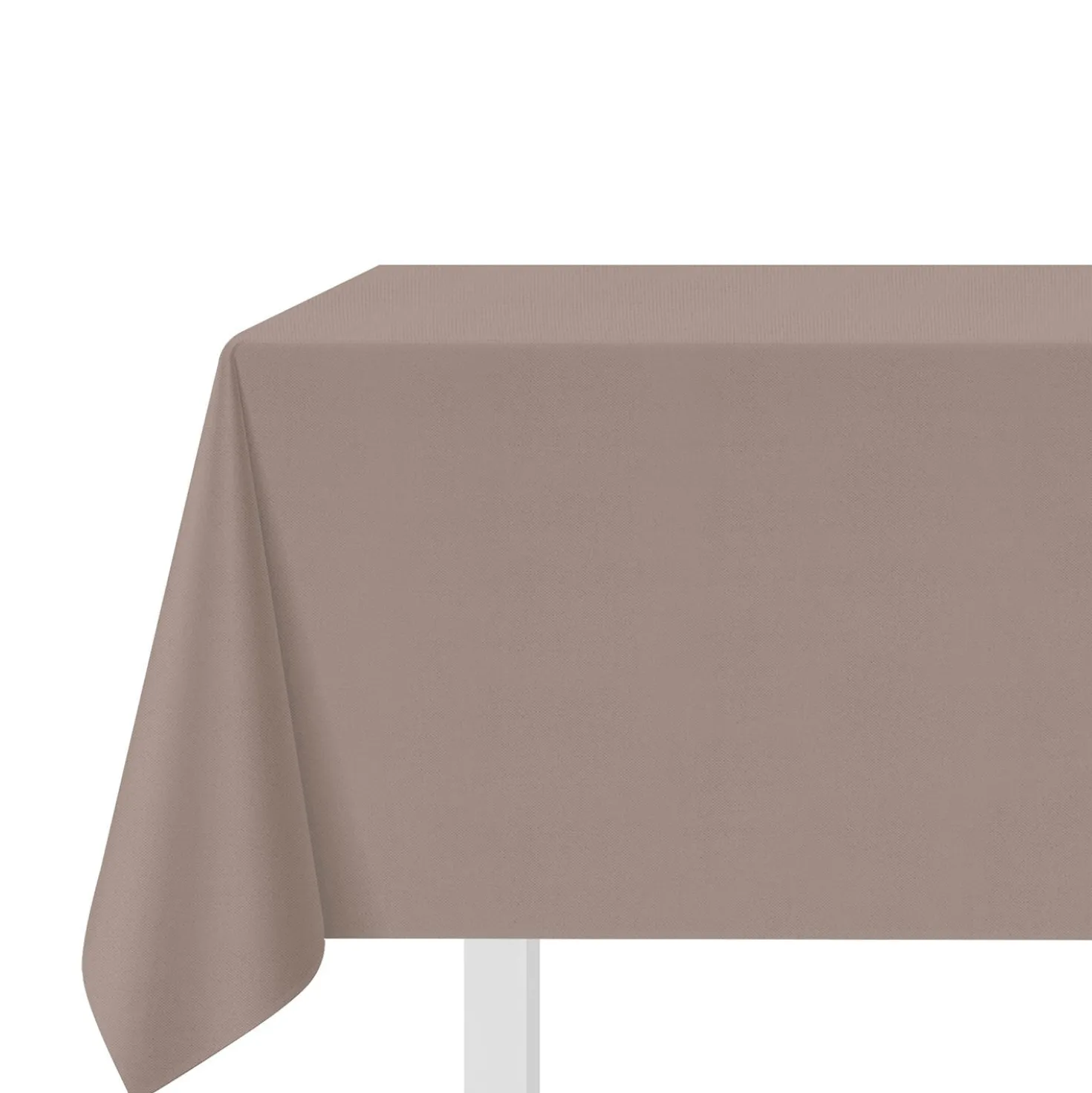 Tovaglia antimacchia 140x240 cm tinto filo tortora melange