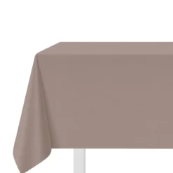 Tovaglia antimacchia 140x180 cm tinto filo tortora melange