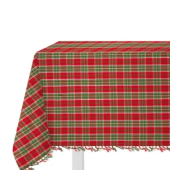 Tovaglia in cotone Tartan rossa