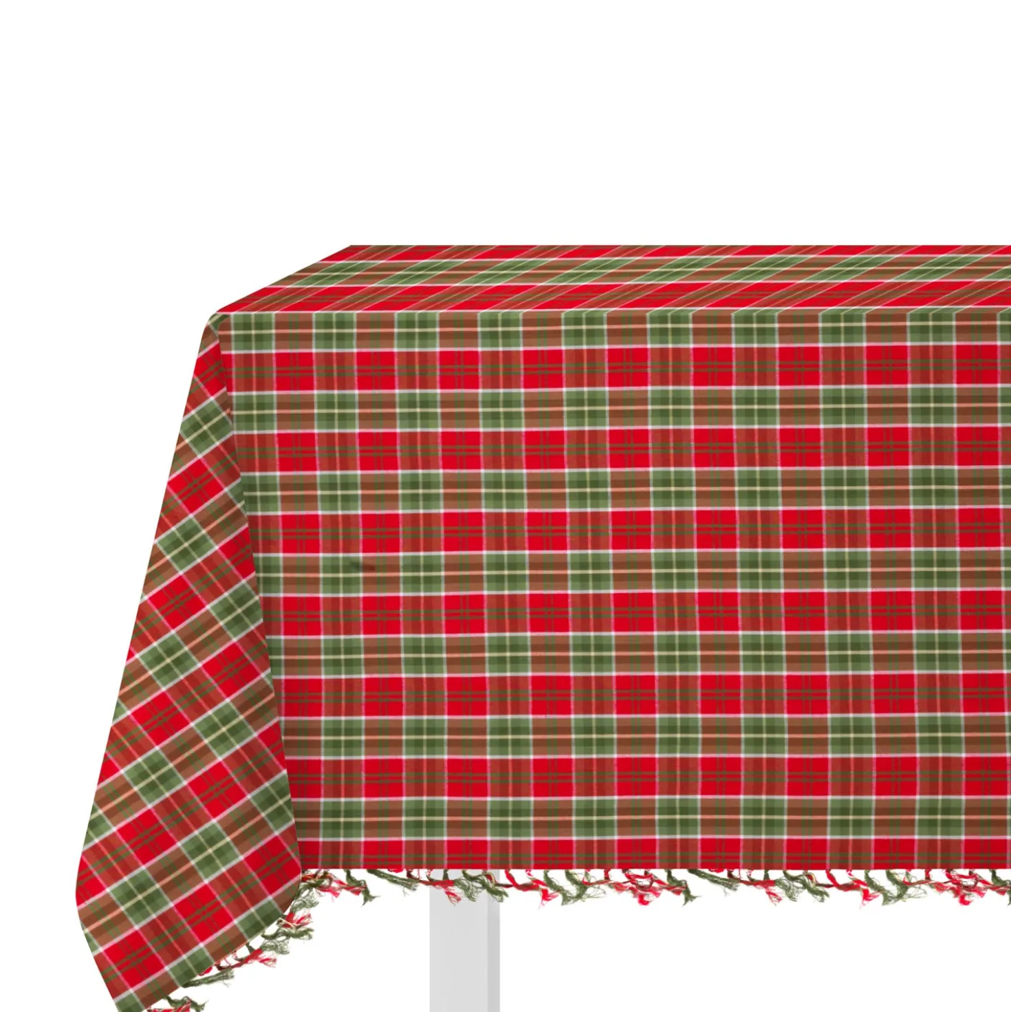 Tovaglia in cotone Tartan rossa