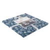 Tovaglia in cotone 140x240cm Leaf blu