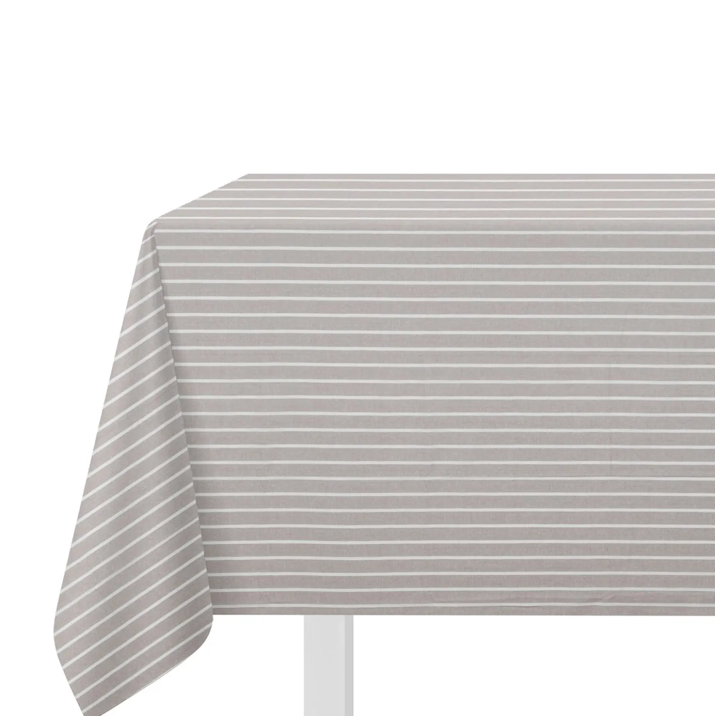 Tovaglia 140x240 cm cotone tinto filo righe chiare