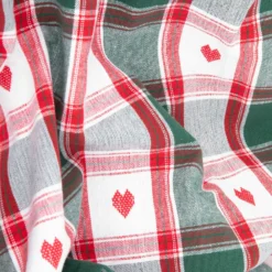 Tovaglia 140x240 cm tartan e cuori