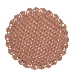 Tovaglietta decorativa 38 cm carta rosa