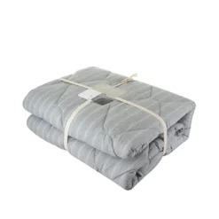 Trapunta matrimoniale blu righe Eco Dreams