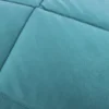 Trapunta matrimoniale velluto azzurro