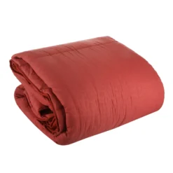Trapunta singola rosso decoro maculato in rilievo