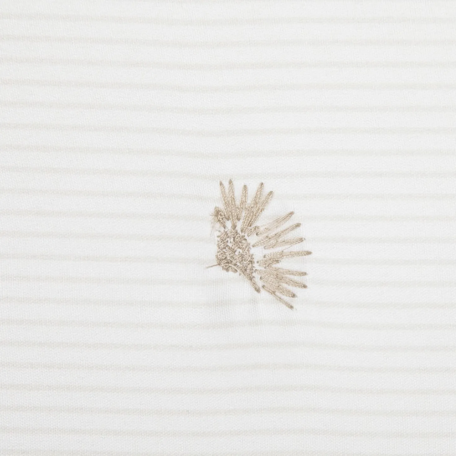 Trapuntino matrimoniale microfibra con ricamo beige