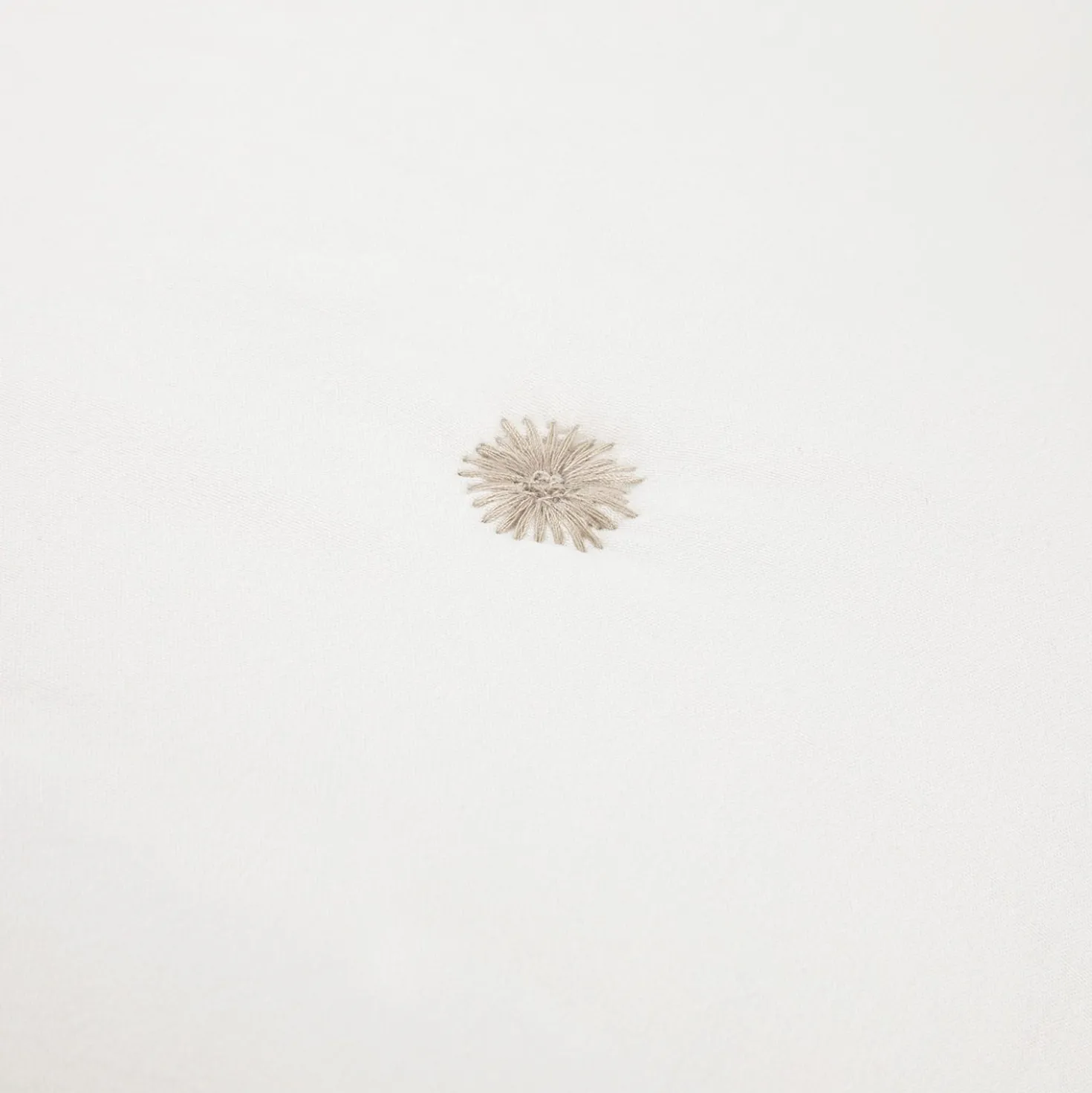 Trapuntino matrimoniale microfibra con ricamo beige