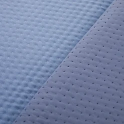 Trapuntino matrimoniale microfibra double face blu