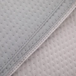 Trapuntino matrimoniale microfibra double face grigio