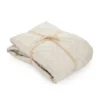 Trapuntino matrimoniale microfibra geometrico beige