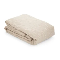 Trapuntino matrimoniale microfibra Gerbera beige