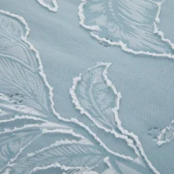 Trapuntino matrimoniale microfibra Gerbera blu