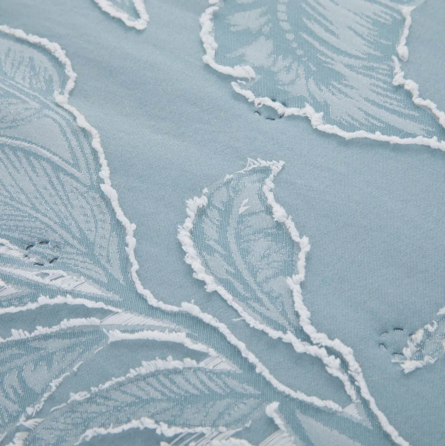 Trapuntino matrimoniale microfibra Gerbera blu