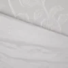 Trapuntino matrimoniale microfibra Gerbera grigio