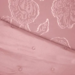 Trapuntino matrimoniale microfibra Gerbera rosa