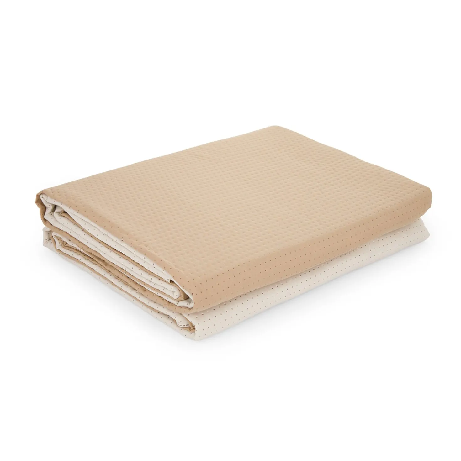 Trapuntino 1 piazza e mezza double face beige