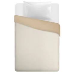 Trapuntino 1 piazza e mezza double face beige